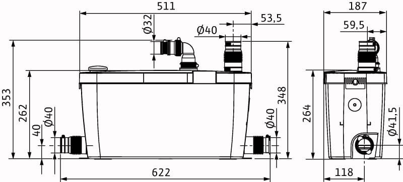HiDrainlift 3-37 | Evacuare apa uzata | Canalizare - imagine 2