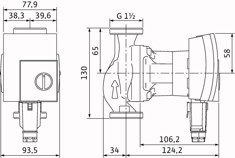 Wilo Yonos Pico 25/1-6 | Pompa de incalzire | circulatie - imagine 2