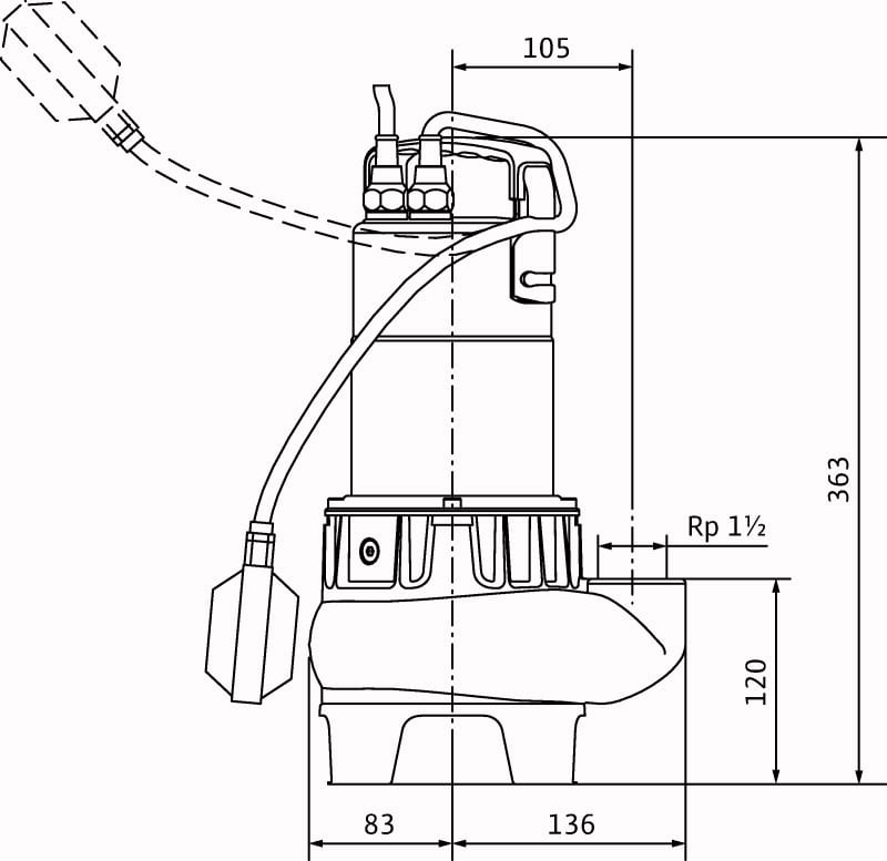Wilo Drain TC 40/8 | Pompa drenaj si canalizare apa uzata - imagine 2