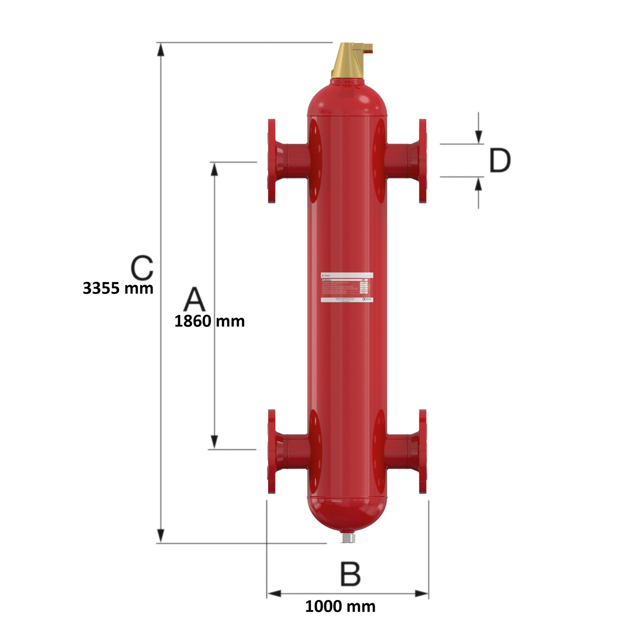 Butelii de egalizare DN 200F | prevazute cu flanse - imagine 2