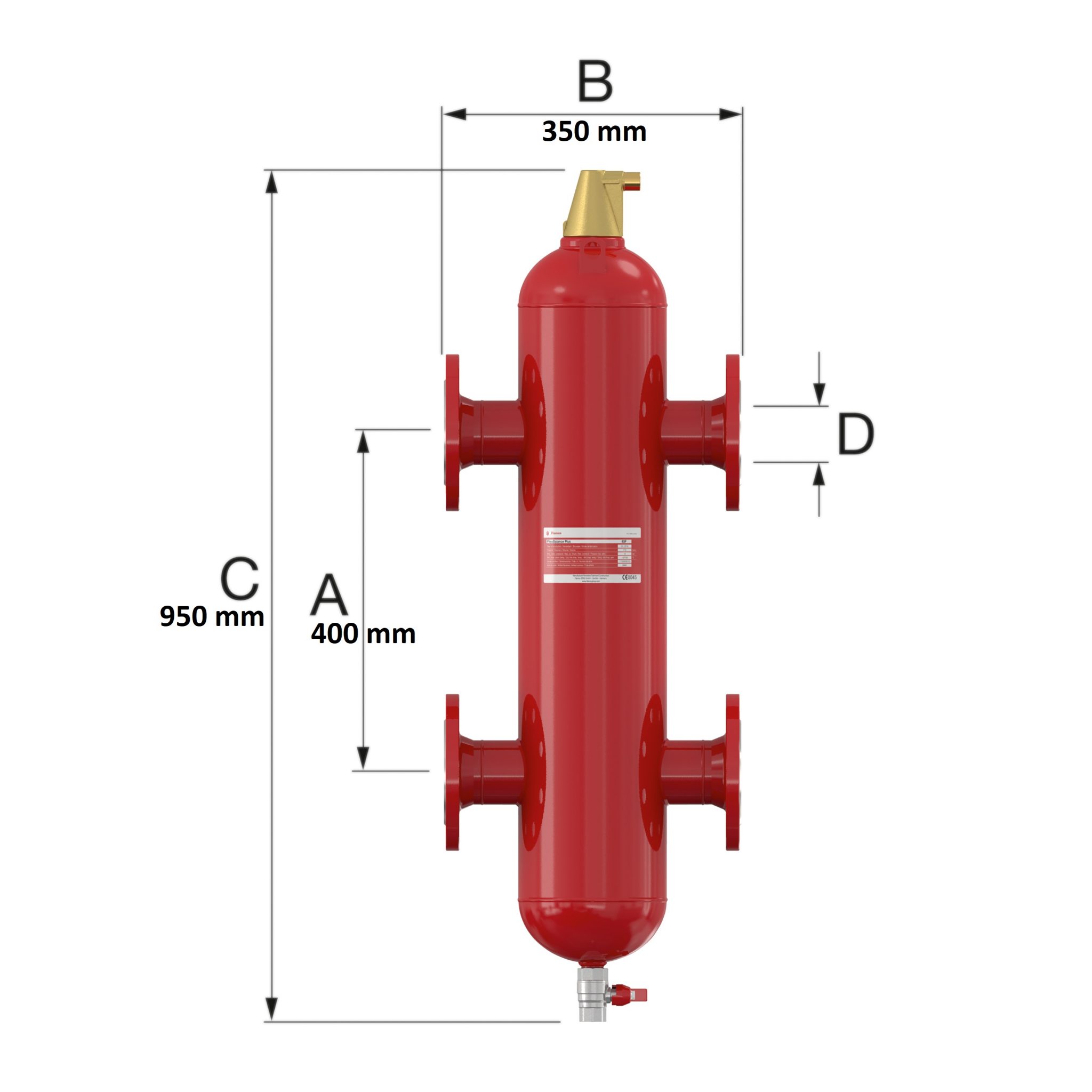 Butelii egalizare | Separator namol si microbule integrat DN 65F - imagine 2